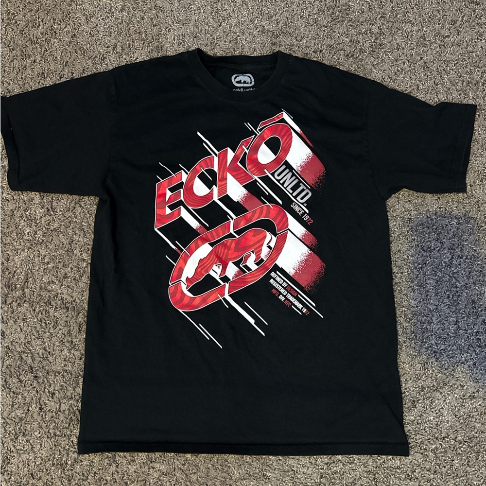 Ecko Unltd Black Graphic T-Shirt